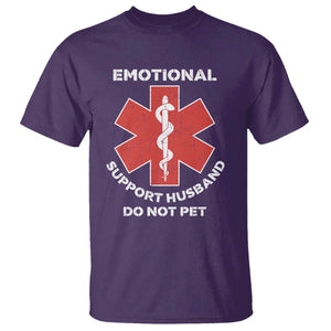 Do Not Pet Husband T Shirt Funny Sarcastic Saying TS10 Purple Print Your Wear