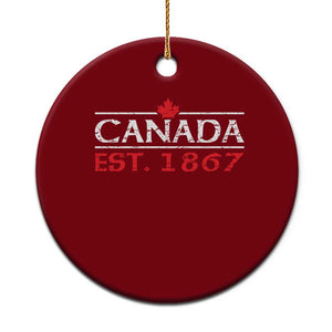 Canadian Maple Leaf Ceramic Ornament Canada Flag Vintage Retro Sport TS10 1pc Red Print Your Wear