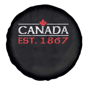 Canadian Maple Leaf Spare Tire Cover Canada Flag Vintage Retro Sport TS10 Print Your Wear