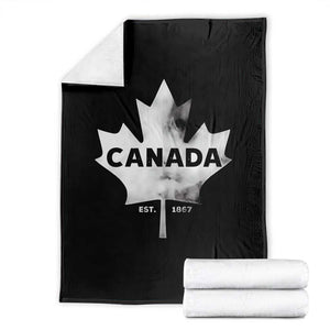 Canada Flag Throw Blanket Canadian Maple Leaf Vintage Retro Sport TS10 Black Print Your Wear