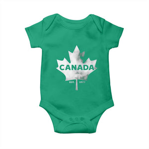 Canada Flag Baby Onesie Canadian Maple Leaf Vintage Retro Sport TS10 Irish Green Print Your Wear