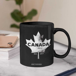 Canada Flag Coffee Mug Canadian Maple Leaf Vintage Retro Sport TS10 Print Your Wear