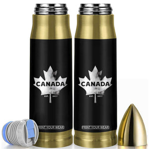 Canada Flag Bullet Tumbler Canadian Maple Leaf Vintage Retro Sport TS10 Black Print Your Wear