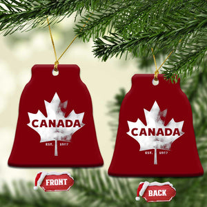 Canada Flag Ceramic Ornament Canadian Maple Leaf Vintage Retro Sport TS10 Print Your Wear