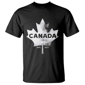 Canada Flag T Shirt Canadian Maple Leaf Vintage Retro Sport TS10 Black Print Your Wear