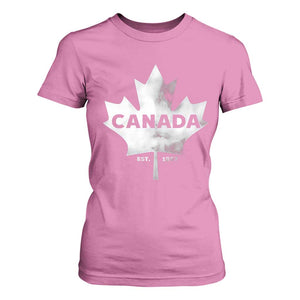 Canada Flag T Shirt For Women Canadian Maple Leaf Vintage Retro Sport TS10 Azalea Print Your Wear