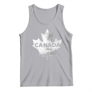 Canada Flag Tank Top Canadian Maple Leaf Vintage Retro Sport TS10 Athletic Heather Print Your Wear