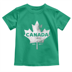 Canada Flag Toddler T Shirt Canadian Maple Leaf Vintage Retro Sport TS10 Irish Green Print Your Wear