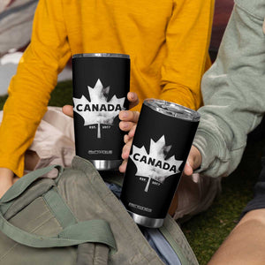 Canada Flag Tumbler Cup Canadian Maple Leaf Vintage Retro Sport TS10 Print Your Wear