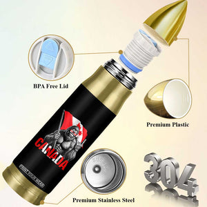 Bigfoot Canada Flag Bullet Tumbler Canadian Maple Leaf Patriotic Sasquatch TS10 Print Your Wear