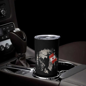Bigfoot Canada Flag Tumbler Cup Retro Sasquatch Forest Rock On TS10 Print Your Wear