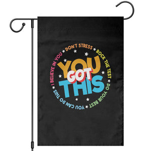 Test Day Teacher Garden Flag Rock The Test Dont Stress Just Do Your Best TS10 Black Print Your Wear
