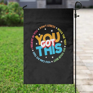 Test Day Teacher Garden Flag Rock The Test Dont Stress Just Do Your Best TS10 Print Your Wear