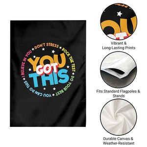 Test Day Teacher Garden Flag Rock The Test Dont Stress Just Do Your Best TS10 Print Your Wear