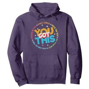 Test Day Teacher Hoodie Rock The Test Dont Stress Just Do Your Best TS10 Purple Print Your Wear