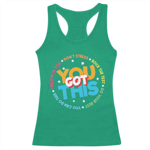 Test Day Teacher Racerback Tank Top Rock The Test Dont Stress Just Do Your Best TS10 Irish Green Print Your Wear