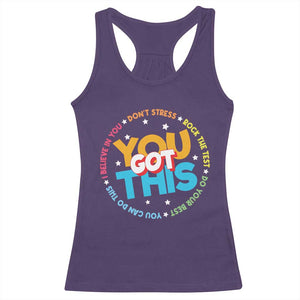 Test Day Teacher Racerback Tank Top Rock The Test Dont Stress Just Do Your Best TS10 Purple Print Your Wear