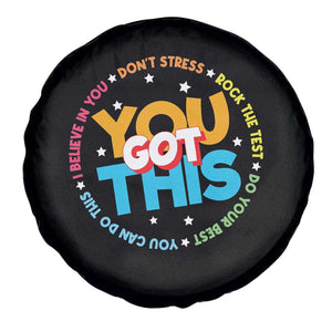 Test Day Teacher Spare Tire Cover Rock The Test Dont Stress Just Do Your Best TS10 Print Your Wear