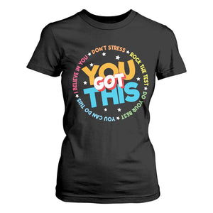 Test Day Teacher T Shirt For Women Rock The Test Dont Stress Just Do Your Best TS10 Black Print Your Wear