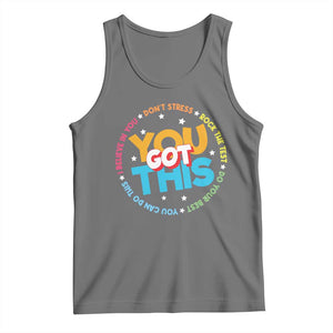 Test Day Teacher Tank Top Rock The Test Dont Stress Just Do Your Best TS10 Black Heather Print Your Wear