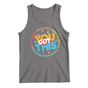 Test Day Teacher Tank Top Rock The Test Dont Stress Just Do Your Best TS10 Deep Heather Print Your Wear