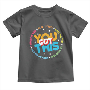 Test Day Teacher Toddler T Shirt Rock The Test Dont Stress Just Do Your Best TS10 Dark Heather Print Your Wear