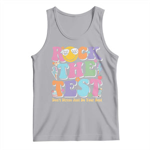 Teacher Test Day Tank Top Rock The Test Dont Stress Just Do Your Best Cute Groovy TS10 Athletic Heather Print Your Wear