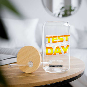 Funny Test Day Glass Can May The Skills Be With You Motivational Teacher TS10 Print Your Wear