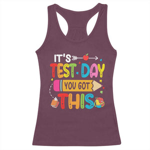 Test Day You Got This Racerback Tank Top TS10 Maroon Print Your Wear