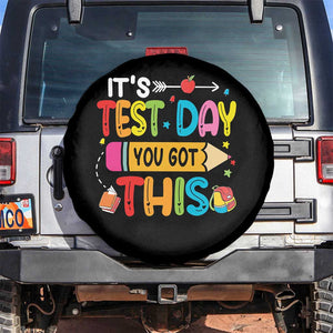 Test Day You Got This Spare Tire Cover TS10 No hole Black Print Your Wear