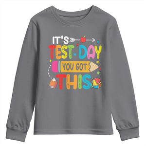Test Day You Got This Youth Sweatshirt TS10 Charcoal Print Your Wear