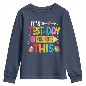 Test Day You Got This Youth Sweatshirt TS10 Navy Print Your Wear