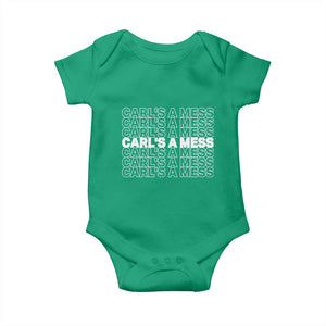 Carl's A Mess Baby Onesie Reality TV Funny Meme TS10 Irish Green Print Your Wear