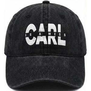 Carl's A Mess Washed Cotton Baseball Cap Reality TV Viral Meme TS10 Print Your Wear