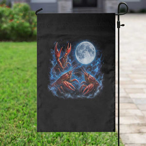 Three Crawfish Moon Garden Flag Lobster Howling To The Moon Vintage Moon Animals TS10 Print Your Wear
