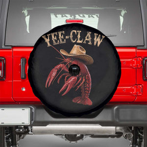 Funny Cowboy Crawfish Spare Tire Cover Yee Claw Funny Crawfish Cajun Seafood Festival TS10 Black Print Your Wear