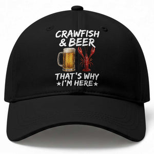 Crawfish Beer Lovers Baseball Cap Funny Crawfish Cajun Seafood Festival Daddy Crawfish TS10 Print Your Wear