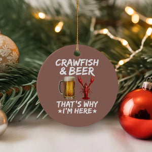 Crawfish Beer Lovers Ceramic Ornament Funny Crawfish Cajun Seafood Festival Daddy Crawfish TS10 1pc Mocha Print Your Wear