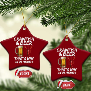 Crawfish Beer Lovers Ceramic Ornament Funny Crawfish Cajun Seafood Festival Daddy Crawfish TS10 Print Your Wear