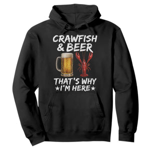 Crawfish Beer Lovers Hoodie Funny Crawfish Cajun Seafood Festival Daddy Crawfish TS10 Black Print Your Wear