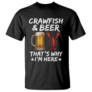 Crawfish Beer Lovers T Shirt Funny Crawfish Cajun Seafood Festival Daddy Crawfish TS10 Black Print Your Wear