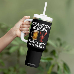 Crawfish Beer Lovers Tumbler With Handle Funny Crawfish Cajun Seafood Festival Daddy Crawfish TS10 Print Your Wear