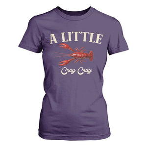Crawfish Lovers T Shirt For Women A Little Cray Crayfish Boils Cajun Seafood Festival TS10 Purple Print Your Wear