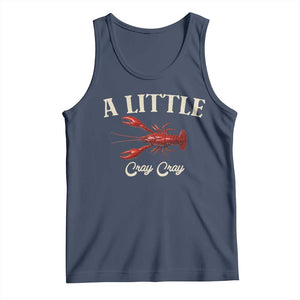 Crawfish Lovers Tank Top A Little Cray Crayfish Boils Cajun Seafood Festival TS10 Navy Print Your Wear