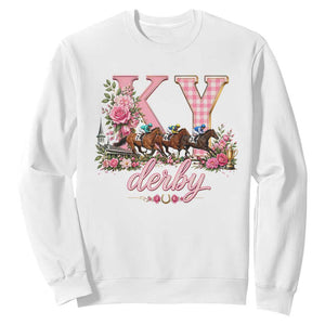 Horse Racing KY Derby Day Vibes Sweatshirt This is My Derby Day Dress TS10 White Print Your Wear