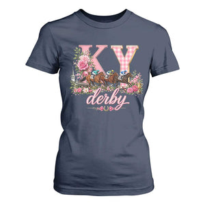 Horse Racing KY Derby Day Vibes T Shirt For Women This is My Derby Day Dress TS10 Navy Print Your Wear