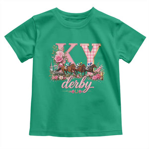 Horse Racing KY Derby Day Vibes Toddler T Shirt This is My Derby Day Dress TS10 Irish Green Print Your Wear