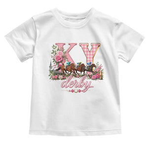 Horse Racing KY Derby Day Vibes Toddler T Shirt This is My Derby Day Dress TS10 White Print Your Wear