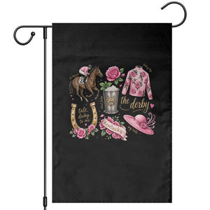 Horse Racing Derby Day Garden Flag Doodles Funny Silks Jockey TS10 Black Print Your Wear