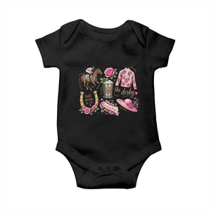Horse Racing Derby Day Baby Onesie Doodles Funny Silks Jockey TS10 Black Print Your Wear